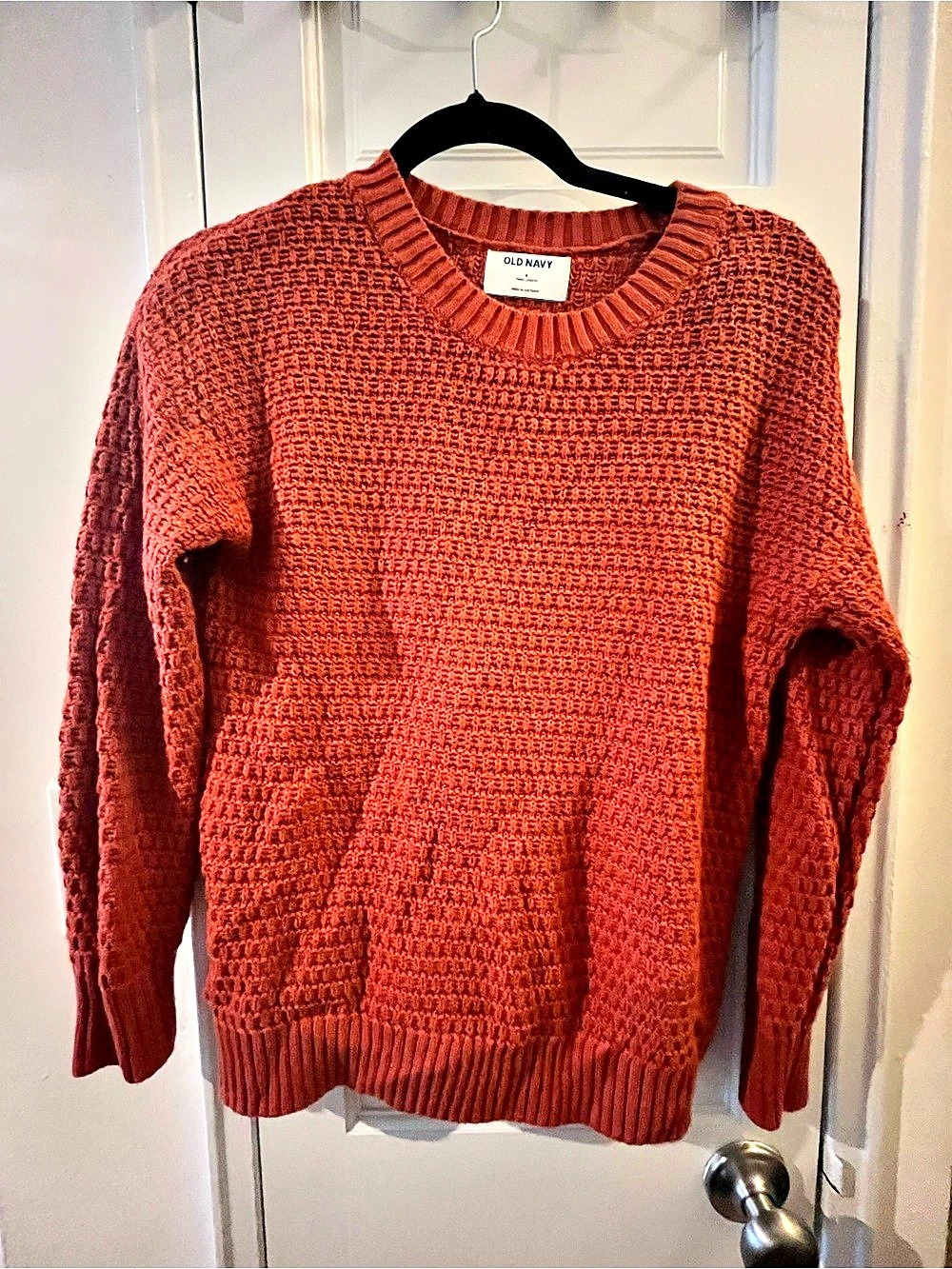 Old Navy Tunic Length Waffle-Knit Sweater Size Small